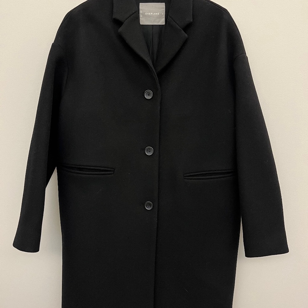 Everlane Cocoon Coat - Black (NWOT)